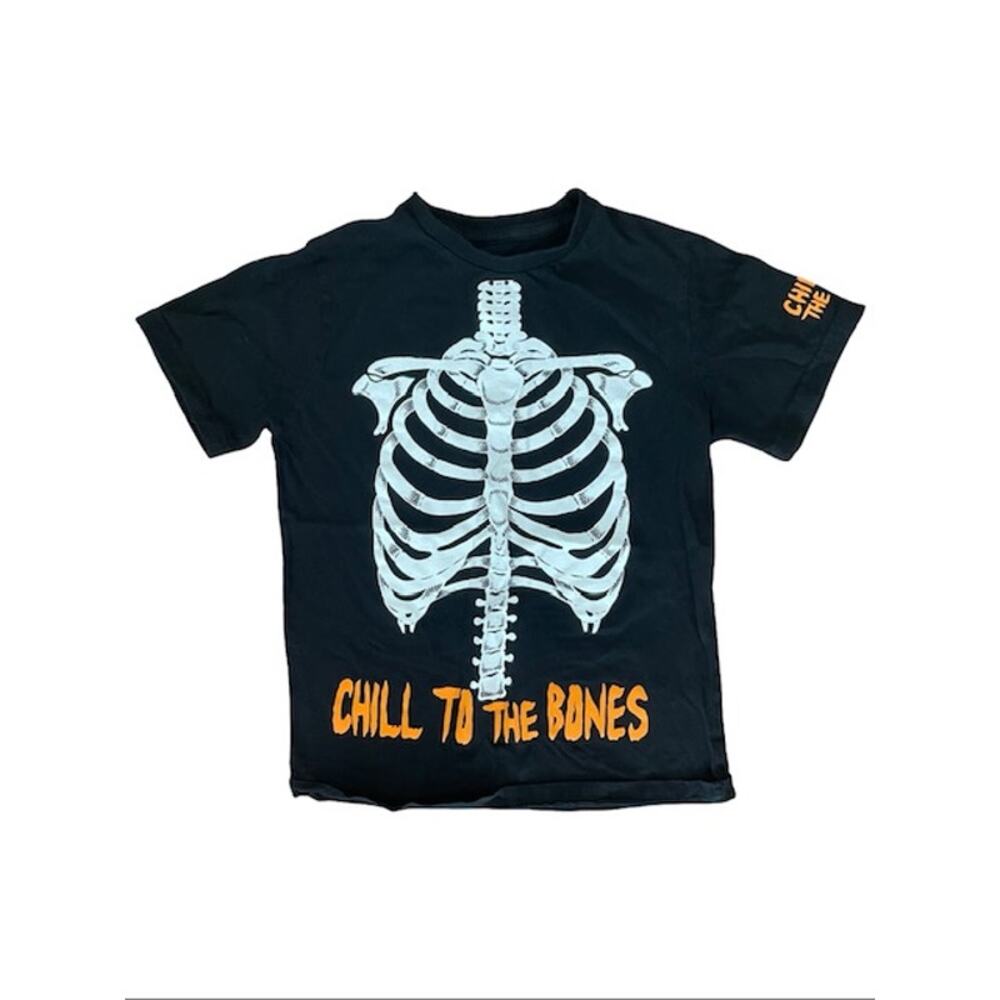 Eighty Eight Brand Boys Skeleton Graphic Tee Size 10/12 – “Chill to the Bones”